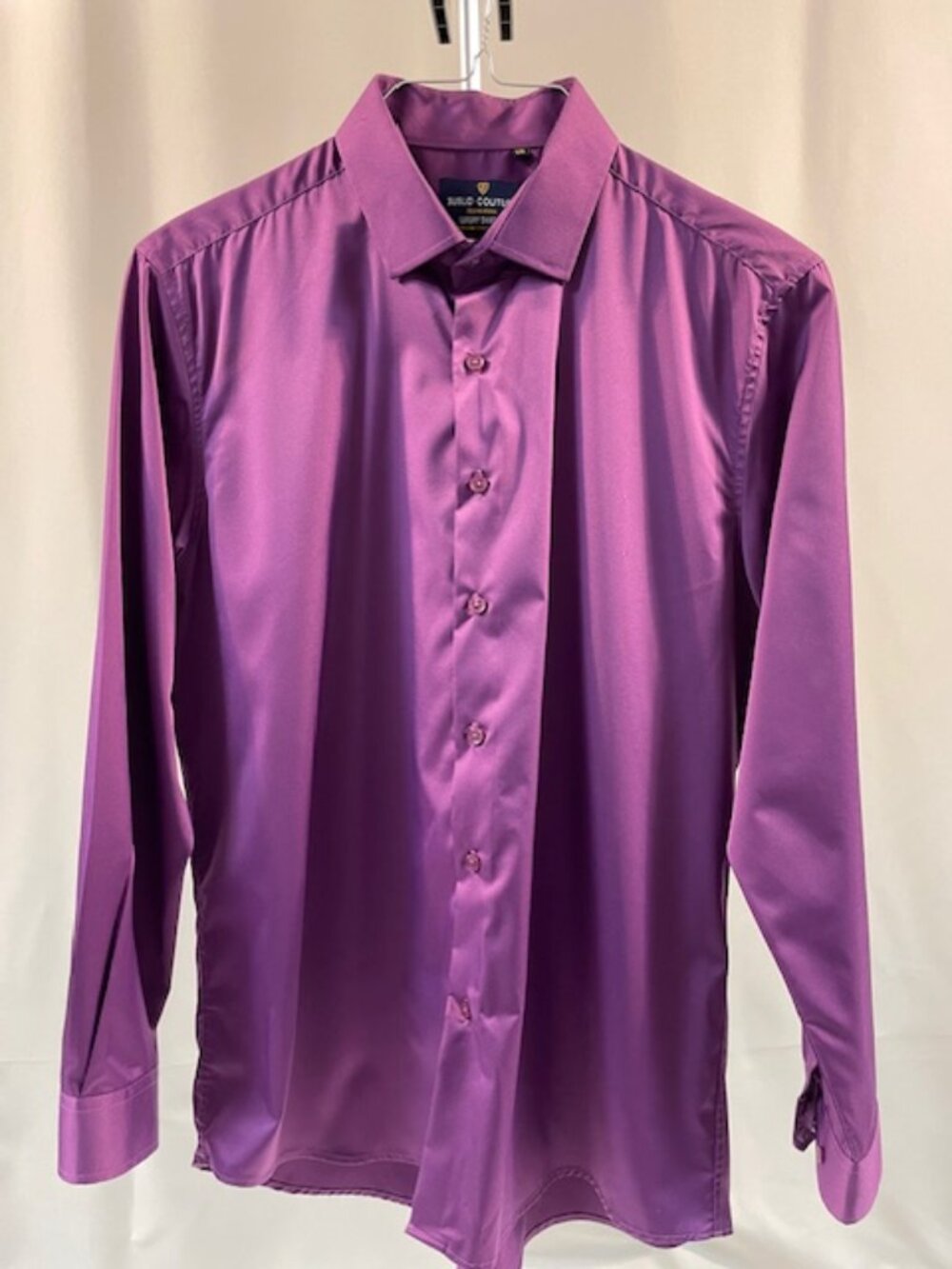 Men's SUSLO COUTURE  Plum dress shirt